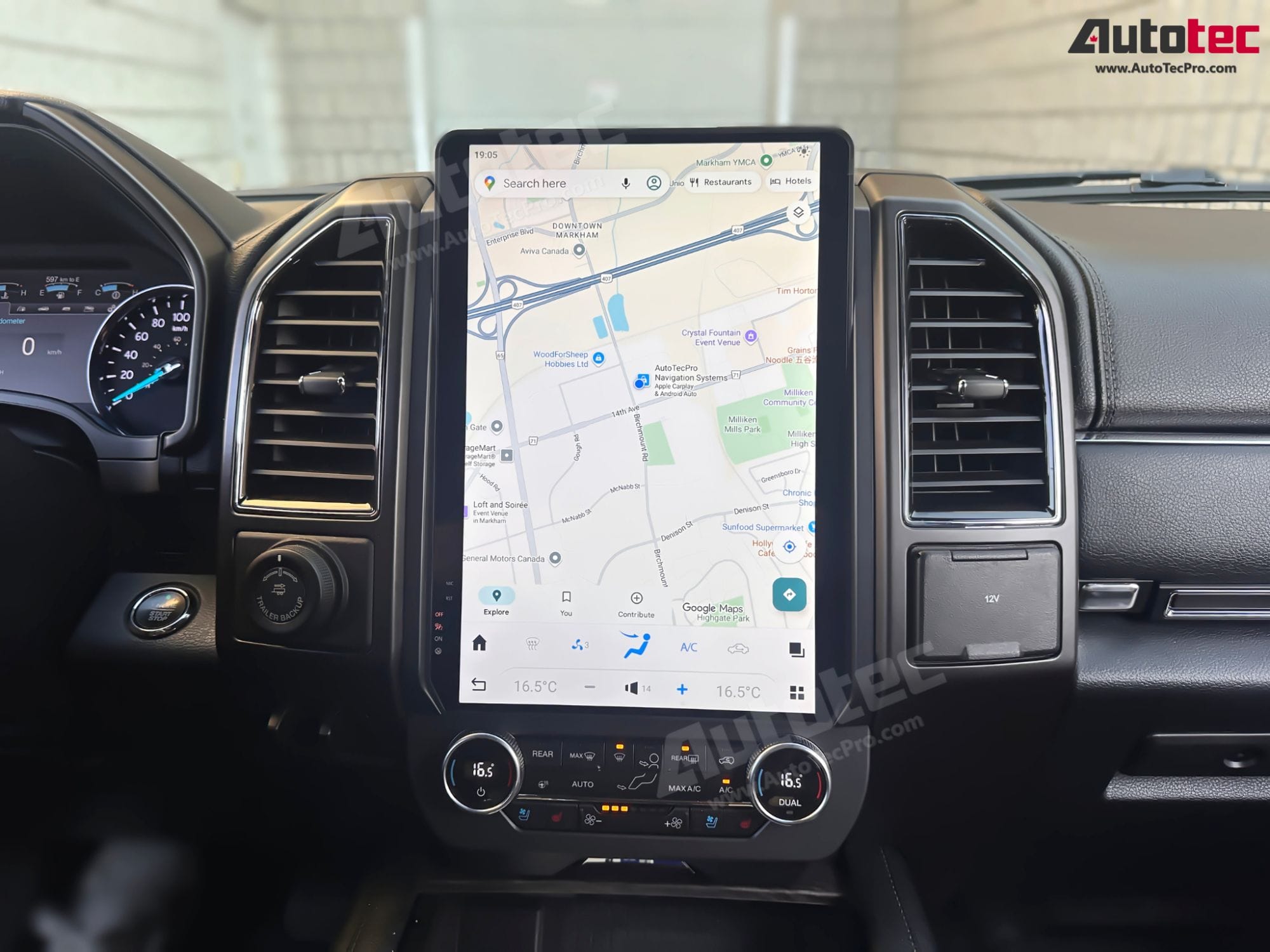 Ford Expedition (2018 – 2021) 14.4″ IPS QHD 2K Touch-Screen Navigation & Infotainment System | Android 13 | GPS | BT | Wifi | CarPlay | SYNC | 4G LTE