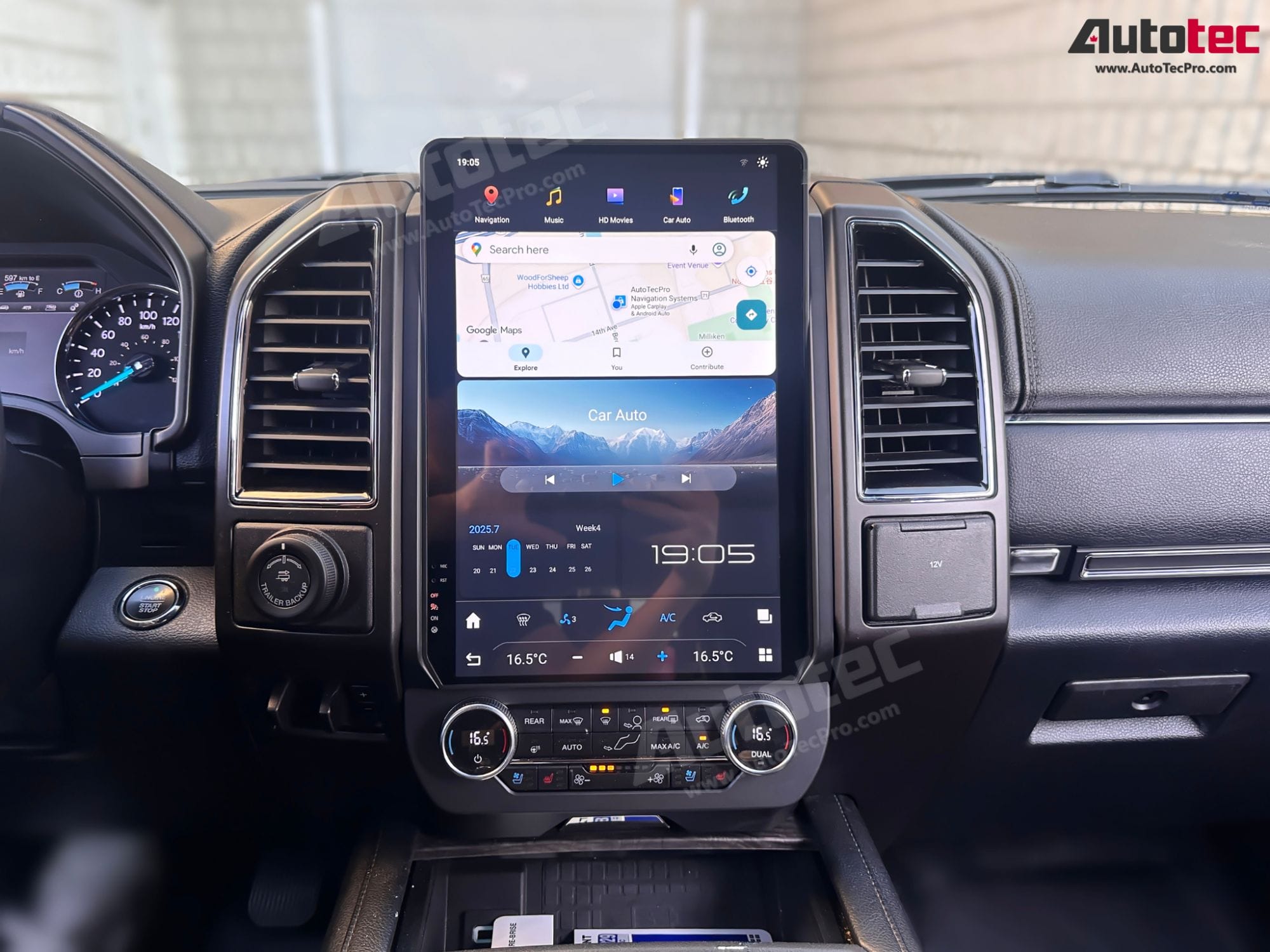 Ford Expedition (2018 – 2021) 14.4″ IPS QHD 2K Touch-Screen Navigation & Infotainment System | Android 13 | GPS | BT | Wifi | CarPlay | SYNC | 4G LTE