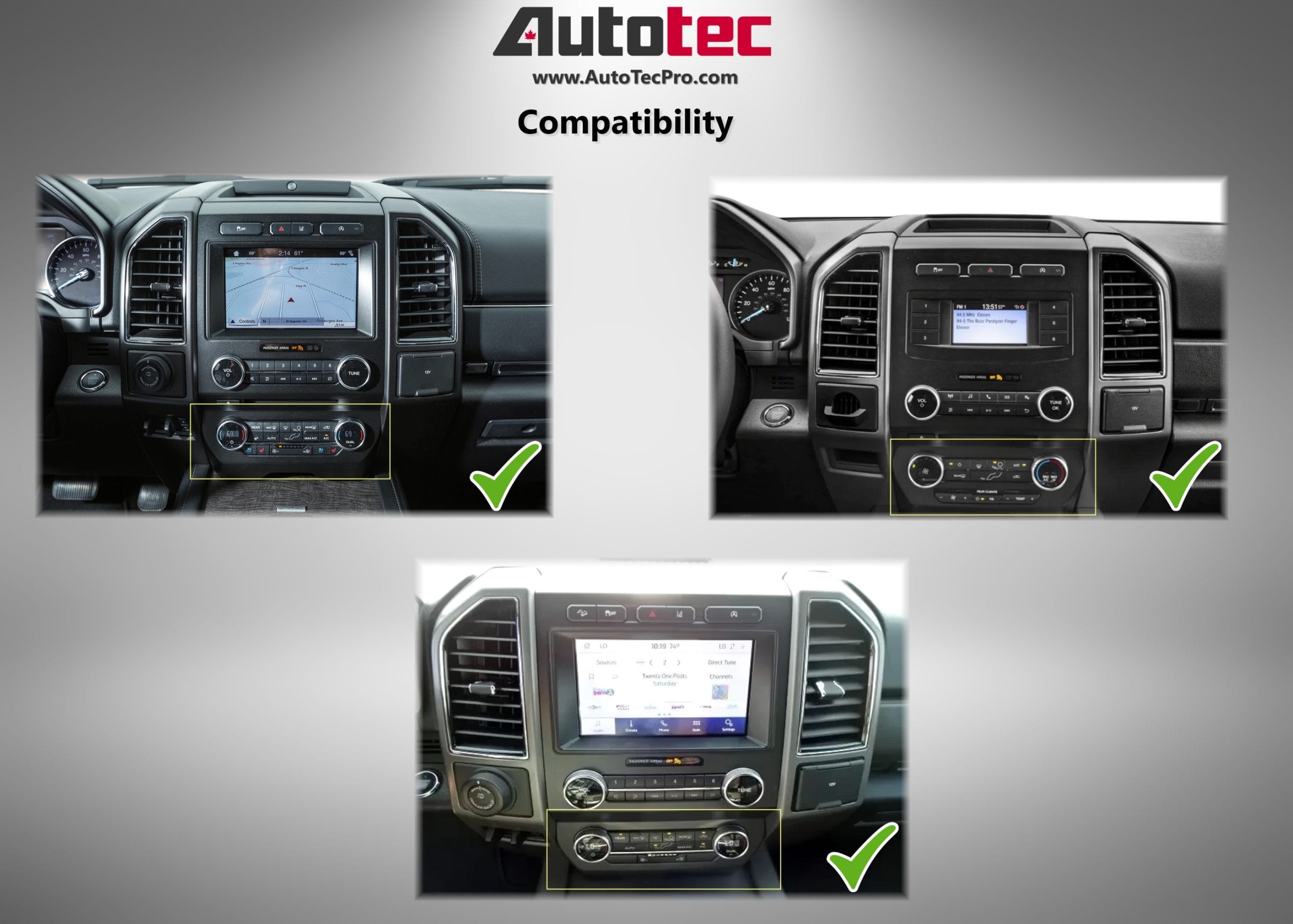 Ford Expedition (2018 – 2021) 14.4″ IPS QHD 2K Touch-Screen Navigation & Infotainment System | Android 13 | GPS | BT | Wifi | CarPlay | SYNC | 4G LTE